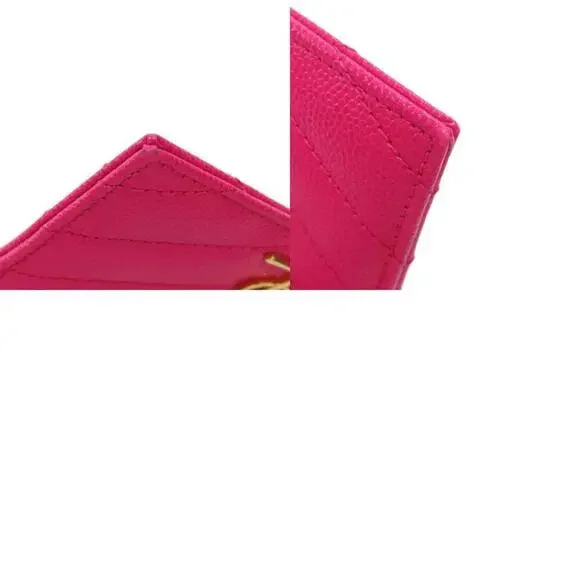 YVES SAINT LAURENT Pink Leather Card Holder - Picture 10 of 11